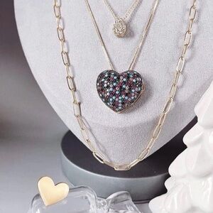 Park Lane Vibrant “Gumdrop” Heart Necklace